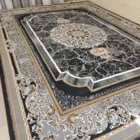 دوتخته فرش طوسی سورمه ای درحد++