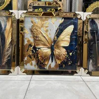 تابلو آینه ایی سه تیکه|تابلو، نقاشی، عکس|آفتاب, |دیوار