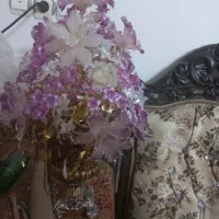 گلدان گل کریستال