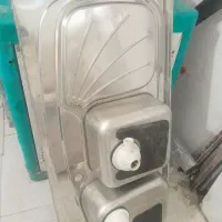 سینگ دو لگن استیل البرز.روکار لگن گود سیفون بزرگ|مصالح و تجهیزات ساختمان|ری, علایین|دیوار