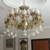 لوستر کلاسیک 15شعله|لوستر و چراغ آویز|اصفهان, شهرک میلاد|دیوار