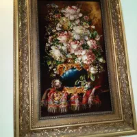 تابلوفرش چله ابریشم