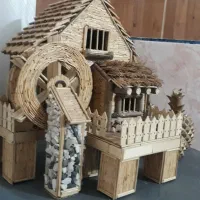 دکور چوبی با طرح کلبه