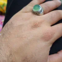 انگشتر قدیمی کار دست ،نگین عقیق سبز|جواهرات|سبزوار, توحیدشهر|دیوار