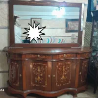 کنسول معرق کاری شده چوب راش درحدنو