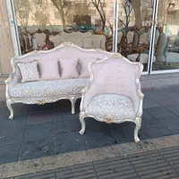 مبلمان کلاسیک ظریف کرم (مدل لورنزو)|مبلمان خانگی و میز عسلی|تهران, نیروی هوایی (پیروزی)|دیوار