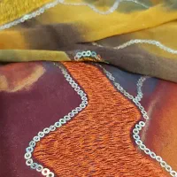 سه قواره پارچه حریر خامه دوزی و پولک|لباس|جوانرود, |دیوار