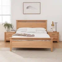 تخت خواب چوبی ، تختخواب تمام چوب طبیعی  سرویس خواب