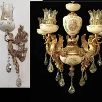 لوستر|لوستر و چراغ آویز|تبریز, |دیوار