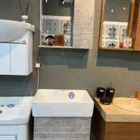 ست کامل کابینت روشویی پنجاه در سی و پنج (کارخانه)|لوازم سرویس بهداشتی|تبریز, |دیوار