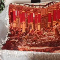 فرش دستبافت چله ابریشم ملک سلیمان