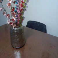 گلدان کریستال نقره ای  با گلهای کریستال  چند رنگ|گل مصنوعی|رشت, شهرک شهید مفتح|دیوار