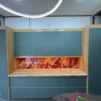 کمد دیواری ریلی و دوتاکابینت سه متری|جاکفشی، کمد، دراور|آبیک, |دیوار