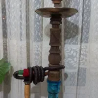 قلیان چوبی کنده کاری شده