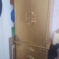 تخت دونفره همراه کمد و آینه کنسول