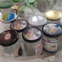18 عدد شیشه با درب