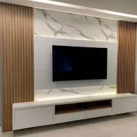 بازسازی ویلا کاغذ دیواری کفپوش ماربل تی وی وال