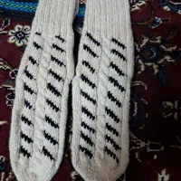 جوراب پشمی طرح دار