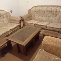 مبلمان ۹ نفره محکم و تمیز با جلو مبلی و عسلی|مبلمان خانگی و میز عسلی|مرودشت, بیست متری بیمارستان|دیوار