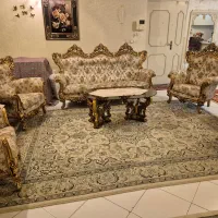 فروش مبلمان ۹ نفره  چوب راش در حد نو بسیار تمیز|مبلمان خانگی و میز عسلی|تهران, سنگلج (شاپور)|دیوار