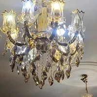 لوستر ۸شاخه ، جفت ، نسکافه ای نو وسالم بدنه فلز|لوستر و چراغ آویز|تهران, نیروی هوایی (پیروزی)|دیوار