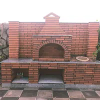 باربیکیو آتشدان شومینه هم گازی هم ذغالی