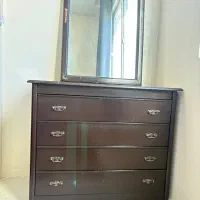 میز دراور چوبی و آیینه و میز تحریر|جاکفشی، کمد، دراور|قزوین, |دیوار