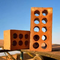 آجر سفال بادمجونی و قرمز رنگ/اجر۷سانت/