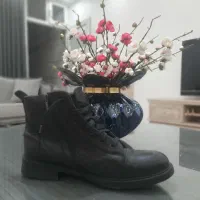 کفش ساقدار بغل زیپ تمام چرم سایز 44