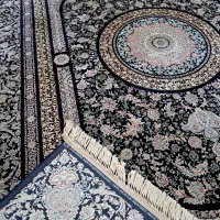 یک جفت فرش۱۲متری ۱۲۰۰شانه ۳۶۰۰تراکم سورمه ای اصل|فرش|تهران, آذری|دیوار