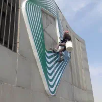 پیچ و رولپلاک  رنگ نما و نماشویی با طناب راپل