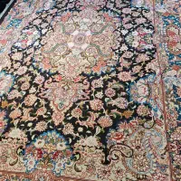 فرش دستباف خطیبی دو متن فیروزه ای|فرش|تبریز, |دیوار