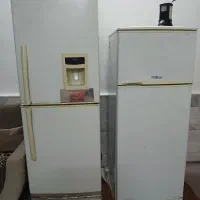 دوتا یخچال دو در  سالم وتمیز کارکرده