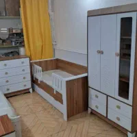 دکوری زیبا با سرویس تخت کودک اقساط بدون بهره|تخت و صندلی بچه|تهران, راه آهن|دیوار
