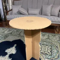 میز گرد چوبی