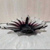 کریستال مدوز چک ظروف سرمه ای طلاکوب