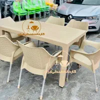 میز و صندلی پلاستیکی مدل ایرج ناهار خوری غذاخوری