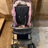 کالسکه کریر سورمه ای صورتی ایتالیایی Baby Luxe|کالسکه و لوازم جانبی|تهران, شیخ هادی|دیوار