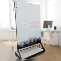 تخته وایت برد شیشه‌ای پرتابل ۱۵۰×۹۰مدرن و کاربردی