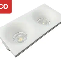 چراغ هالوژن گچی دوبل (کاپل)