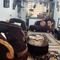 فروش فوری مبلمان نیم استیل ۸ نفره|مبلمان خانگی و میز عسلی|ملایر, |دیوار