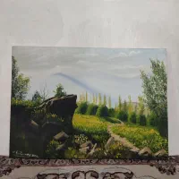 تابلو نقاشی منظره کار دست