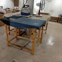 میز اتو نیمکت چرخ خیاطی وجعبه کار