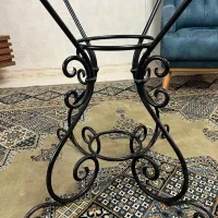 میز شیشه گرد