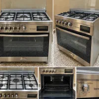 اجاق گاز برند Tecnogas پنج شعله فردار بسیار تمیز
