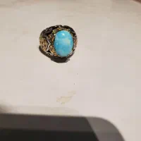 فروش انگشتر فیروزه نیشابور رکاب نقره دست‌ساز|کلکسیون اشیاء عتیقه|مشهد, شهید آوینی|دیوار