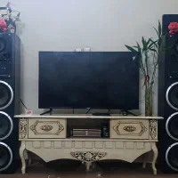 اسپکر بزرگ و تماما سالم با مانیتور سامسونگ ۴۲ اینچ