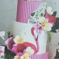 ماکت کیک جنگل و فلامینگو