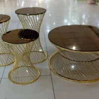 میز گل‌میز پایه فلز