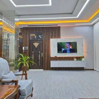 تی وی روم کاغذ دیواری کناف ماربل پنل چوبی و غیره
